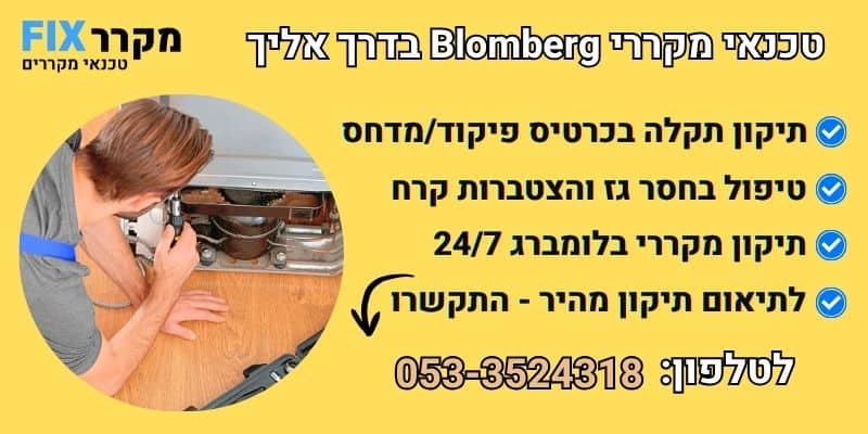 מקרר בלומברג תקלות נפוצות